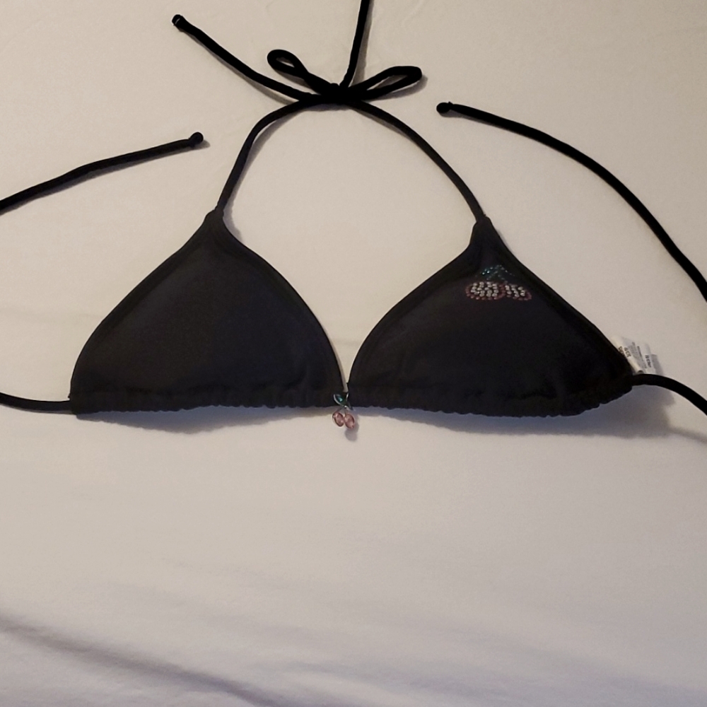 Cherry Triangle Bathing Suit Top